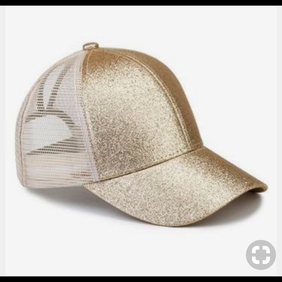 Glitter ponytail baseball cap - Picture 3 of 4